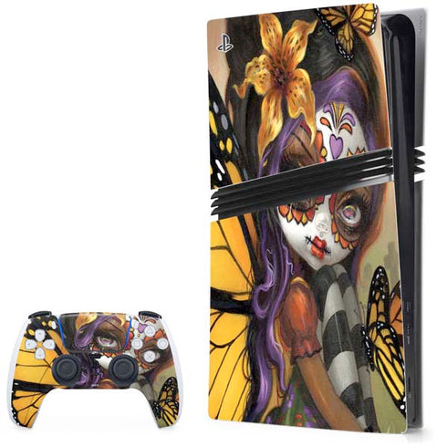 Monarch butterfly Fairy by Jasmine Becket-Griffith PlayStation PS5 Skins