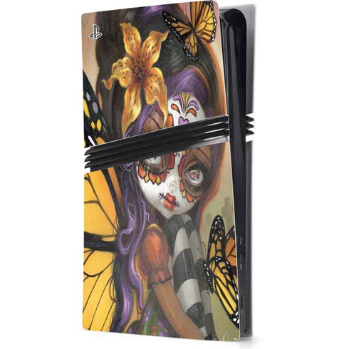 Monarch butterfly Fairy by Jasmine Becket-Griffith PS5 Pro Console Skin