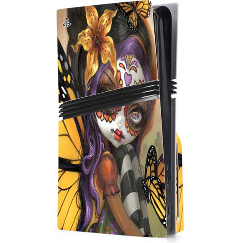 Monarch butterfly Fairy by Jasmine Becket-Griffith PS5 Pro Disk Console Skin