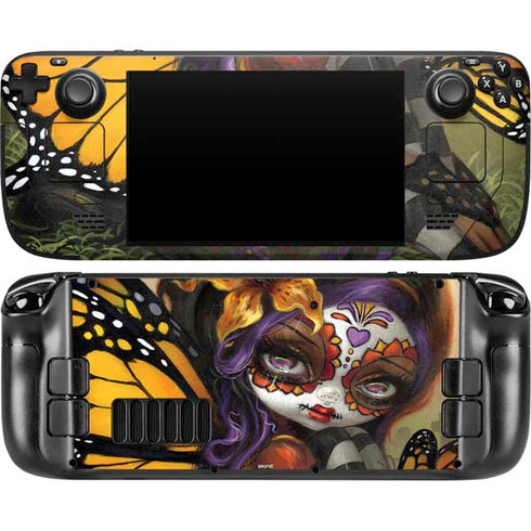 Monarch butterfly Fairy by Jasmine Becket-Griffith Steam Deck Handheld Gaming Computer OLED Skin