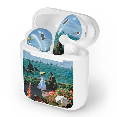 Monet - The Terrace at Sainte-Adresse by Monet Apple AirPods Skin