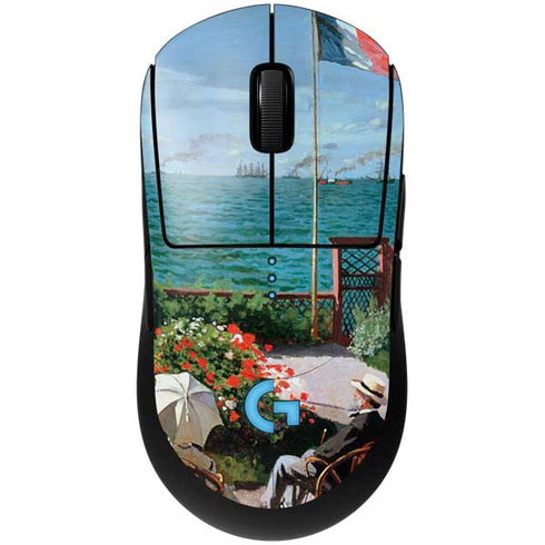 Monet - The Terrace at Sainte-Adresse by Monet G Pro Wireless Gaming Mouse Skin