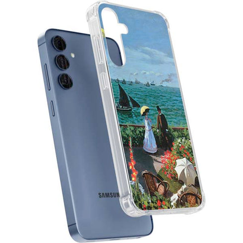Monet - The Terrace at Sainte-Adresse by Monet Galaxy A35 5G Clear Case
