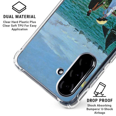 Monet - The Terrace at Sainte-Adresse by Monet Galaxy A36 5G Clear Case