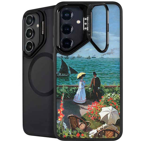 Monet - The Terrace at Sainte-Adresse by Monet Galaxy S25 Kickstand Case