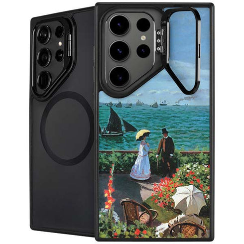 Monet - The Terrace at Sainte-Adresse by Monet Galaxy S25 Ultra Kickstand Case