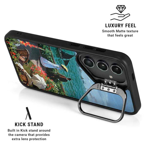 Monet - The Terrace at Sainte-Adresse by Monet Galaxy S25 Ultra Kickstand Case