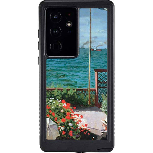 Monet - The Terrace at Sainte-Adresse by Monet Galaxy S24 Ultra Waterproof Case