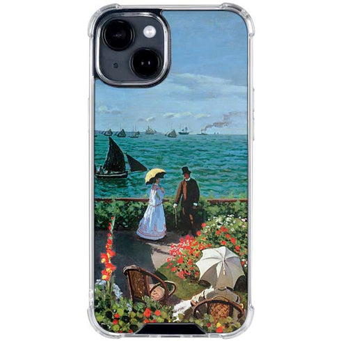 Monet - The Terrace at Sainte-Adresse by Monet iPhone 15 Clear Case