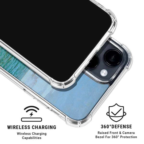 Monet - The Terrace at Sainte-Adresse by Monet iPhone 15 Clear Case