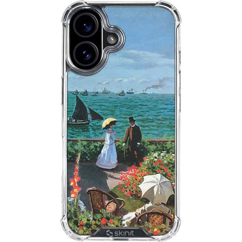 Monet - The Terrace at Sainte-Adresse by Monet iPhone 16 Clear Case
