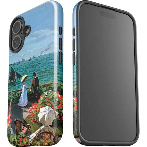 Monet - The Terrace at Sainte-Adresse by Monet iPhone 16 Impact Case