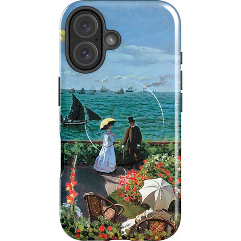 Monet - The Terrace at Sainte-Adresse by Monet iPhone 16 Magsafe Impact Case