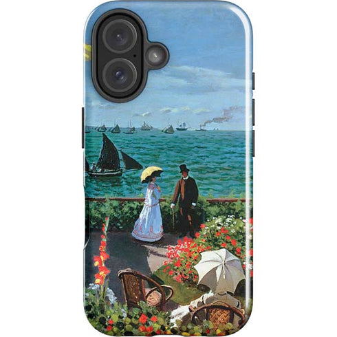 Monet - The Terrace at Sainte-Adresse by Monet iPhone 16 Plus Impact Case