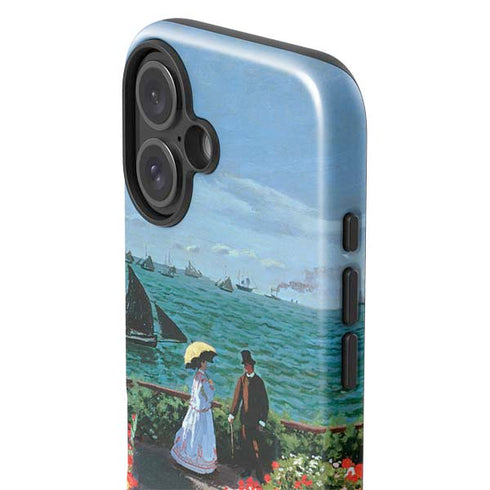 Monet - The Terrace at Sainte-Adresse by Monet iPhone 16 Plus Impact Case