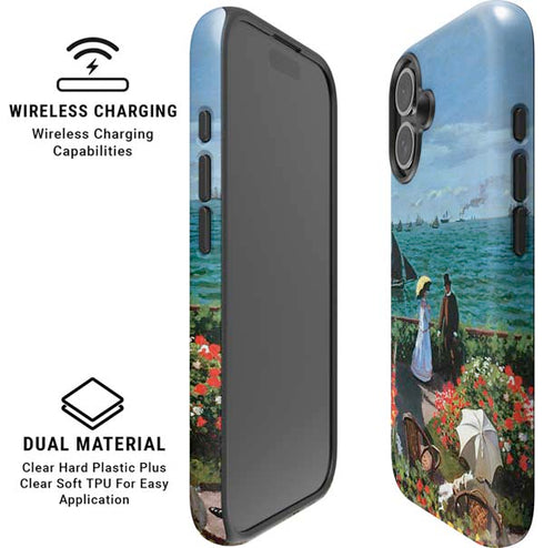 Monet - The Terrace at Sainte-Adresse by Monet iPhone 16 Plus Magsafe Impact Case