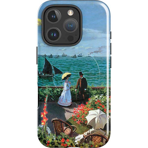 Monet - The Terrace at Sainte-Adresse by Monet iPhone 16 Pro Magsafe Impact Case