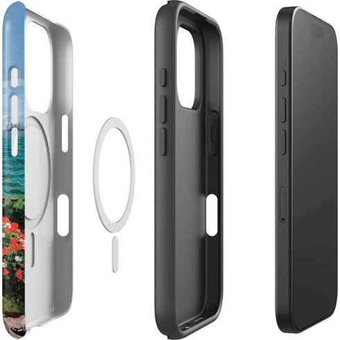 Monet - The Terrace at Sainte-Adresse by Monet iPhone 16 Pro Magsafe Impact Case