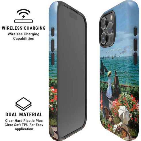 Monet - The Terrace at Sainte-Adresse by Monet iPhone 16 Pro Magsafe Impact Case