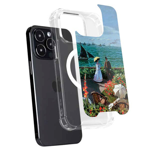 Monet - The Terrace at Sainte-Adresse by Monet iPhone 16 Pro Max MagSafe Case