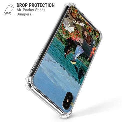 Monet - The Terrace at Sainte-Adresse by Monet iPhone X/XS Clear Case