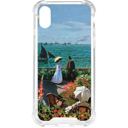 Monet - The Terrace at Sainte-Adresse by Monet iPhone XS Clear Case