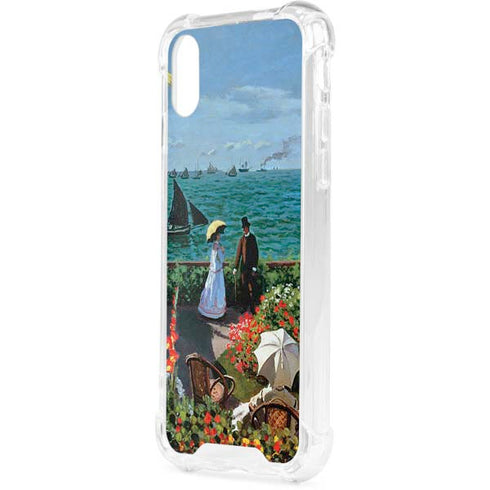 Monet - The Terrace at Sainte-Adresse by Monet iPhone XS Clear Case
