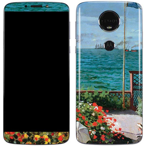 Monet - The Terrace at Sainte-Adresse by Monet Moto E5 Plus Skin