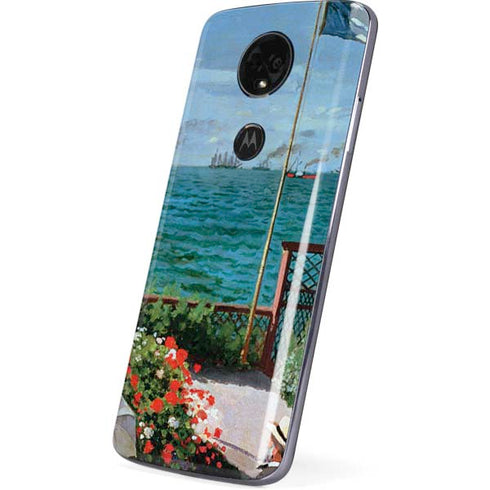 Monet - The Terrace at Sainte-Adresse by Monet Moto E5 Plus Skin