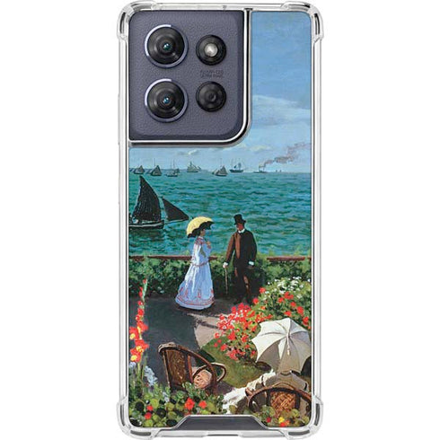 Monet - The Terrace at Sainte-Adresse by Monet Moto G Play 5G (2025) Clear Case