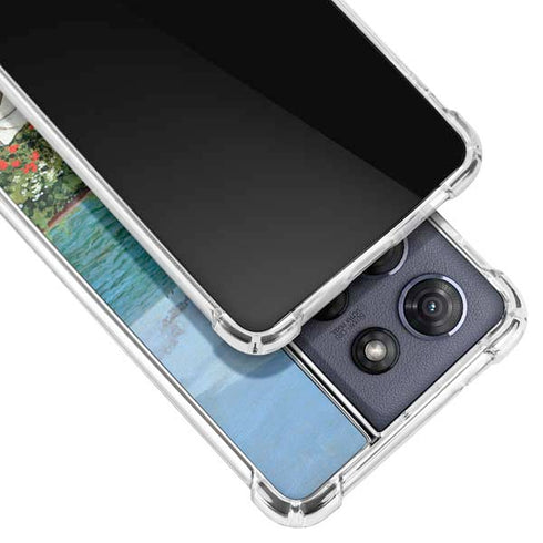 Monet - The Terrace at Sainte-Adresse by Monet Moto G Stylus 5G (2025) Clear Case