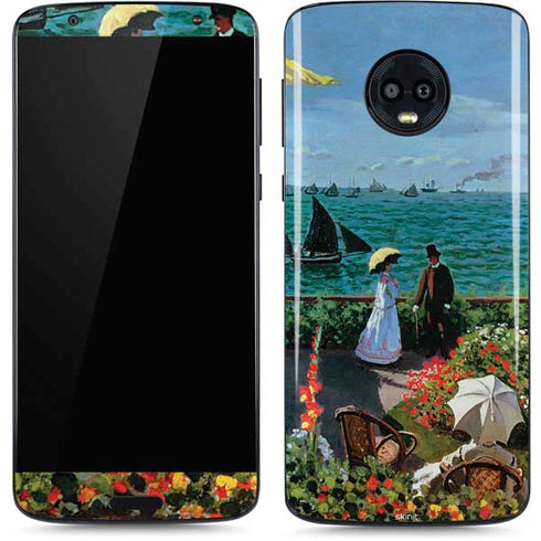 Monet - The Terrace at Sainte-Adresse by Monet Moto G6 Skin