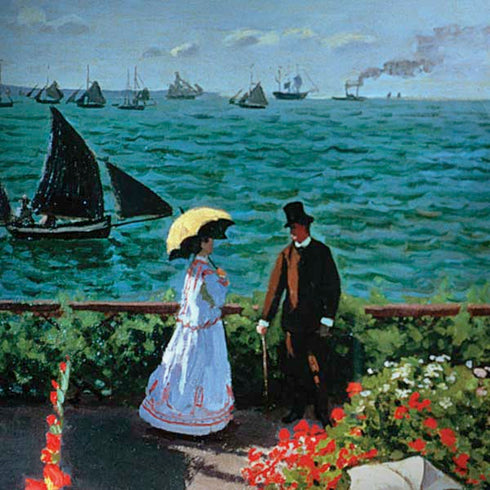 Monet - The Terrace at Sainte-Adresse by Monet Moto G6 Skin