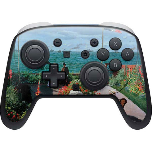 Monet - The Terrace at Sainte-Adresse by Monet Nintendo Switch 2 (2025) Pro Controller Skin
