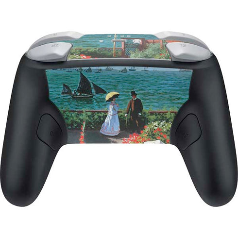 Monet - The Terrace at Sainte-Adresse by Monet Nintendo Switch 2 (2025) Pro Controller Skin