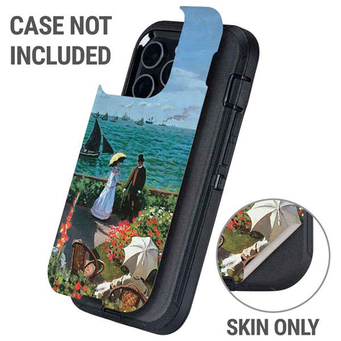 Monet - The Terrace at Sainte-Adresse by Monet Otterbox Defender iPhone Skin