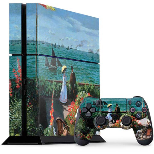 Monet - The Terrace at Sainte-Adresse by Monet PlayStation PS4 Skins