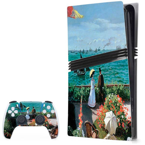 Monet - The Terrace at Sainte-Adresse by Monet PS5 Pro Bundle Skin