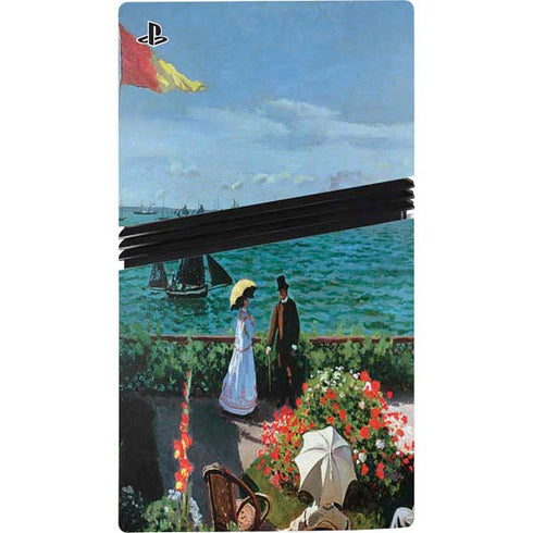 Monet - The Terrace at Sainte-Adresse by Monet PS5 Pro Disk Console Skin