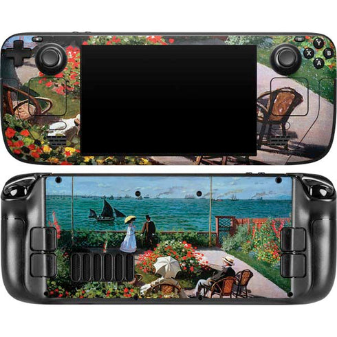 Monet - The Terrace at Sainte-Adresse by Monet Steam Deck Handheld Gaming Computer OLED Skin