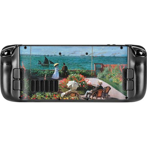 Claude Monet The Terrace at Sainte-Adresse Steam Deck Handheld Gaming Computer Skin