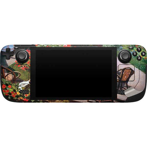 Claude Monet The Terrace at Sainte-Adresse Steam Deck Handheld Gaming Computer Skin