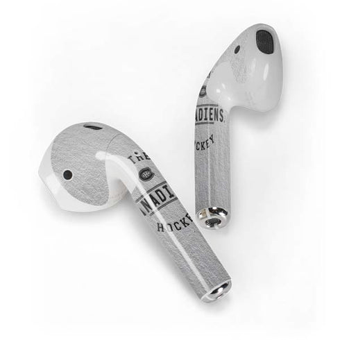 NHL Montreal Canadiens Black Text Apple AirPods Skin