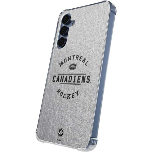 NHL Montreal Canadiens Black Text Galaxy A55 5G Clear Case