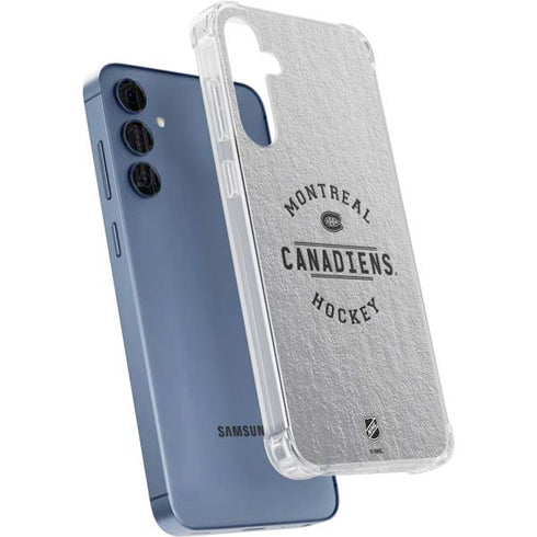 NHL Montreal Canadiens Black Text Galaxy A55 5G Clear Case
