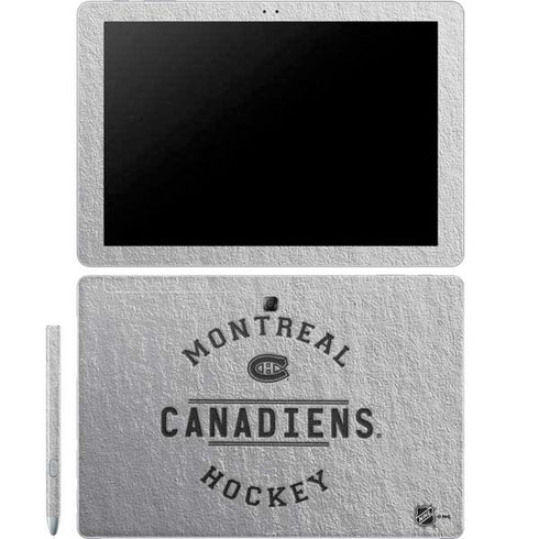 NHL Montreal Canadiens Black Text Galaxy Book 12in Skin