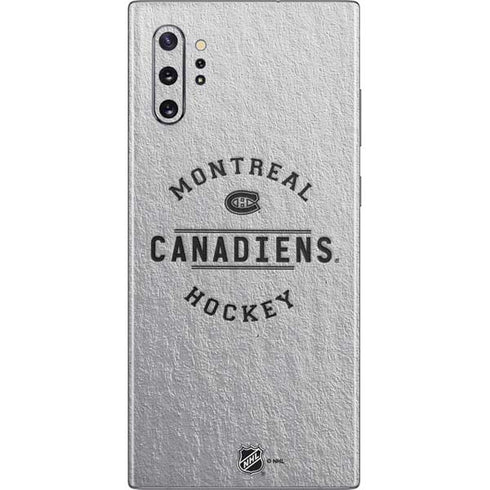 NHL Montreal Canadiens Black Text Galaxy Note 10 Plus Skin