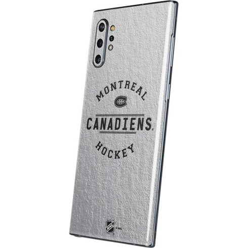 NHL Montreal Canadiens Black Text Galaxy Note 10 Plus Skin
