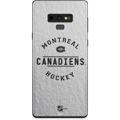 NHL Montreal Canadiens Black Text Galaxy Note 9 Skin