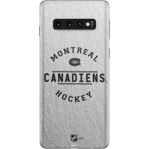 NHL Montreal Canadiens Black Text Galaxy S10 Skin